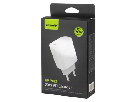 Cabeza Cargador Ecopower 20W EP-7029