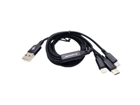 CABLE USB ECOPOWER 3 EN 1 EP-6015