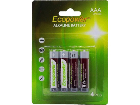 Pila Ecopower AAA 4 Unidades EP-LR03