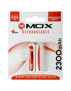 Pila MOX AAA Recargable 2300mAh MOB2AA23 (2 Unidades)